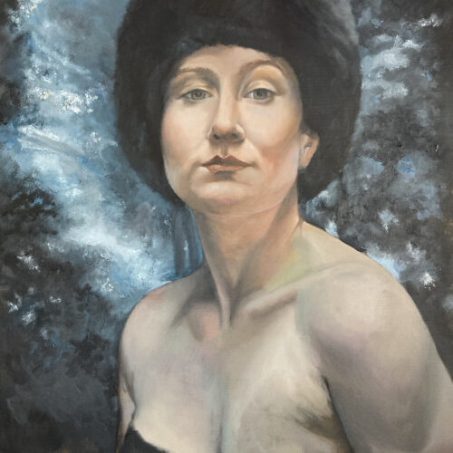 Lady in Blue – Oil on canvas 20 x 24